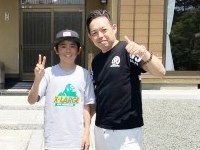 田中恭太郎選手と田米開社長
